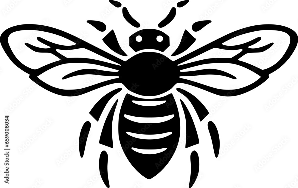 Fototapeta premium Bee - High Quality Vector Logo - Vector illustration ideal for T-shirt graphic