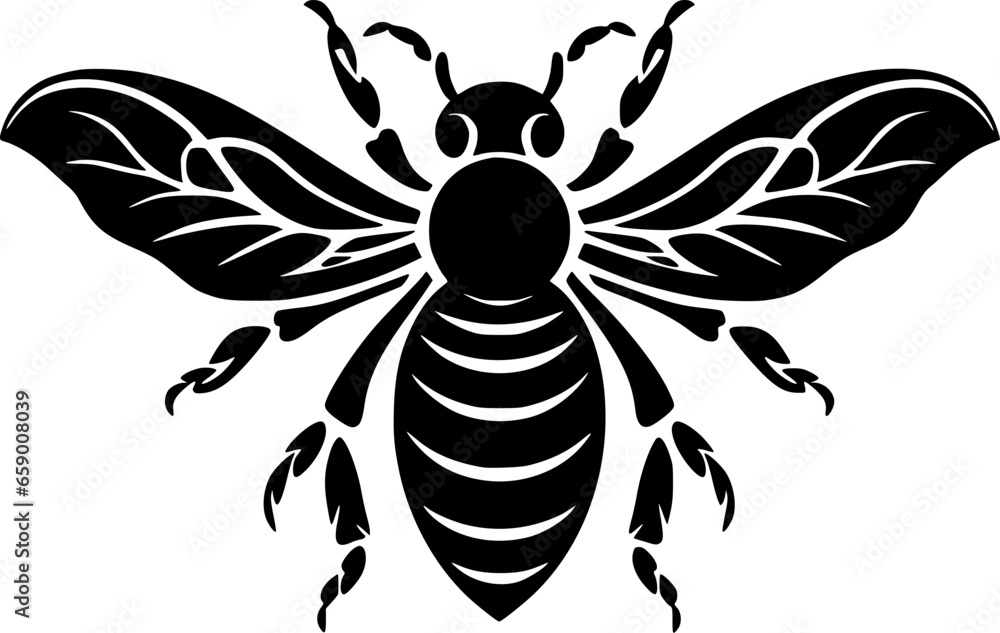 Fototapeta premium Bee - High Quality Vector Logo - Vector illustration ideal for T-shirt graphic