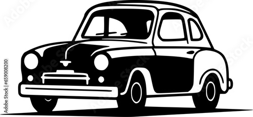 Car | Minimalist and Simple Silhouette - Vector illustration