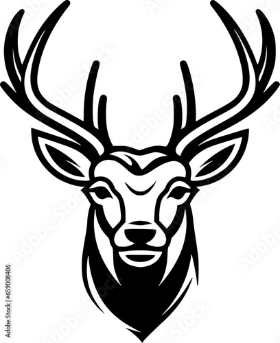 Dear | Black and White Vector illustration