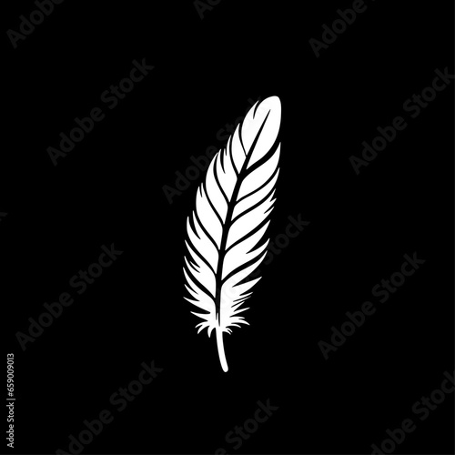 Feather - High Quality Vector Logo - Vector illustration ideal for T-shirt graphic
