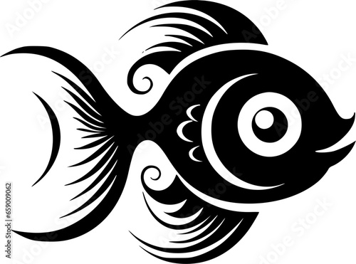 Fish | Minimalist and Simple Silhouette - Vector illustration