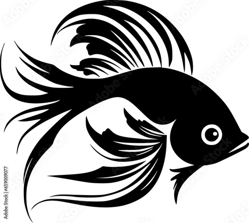 Fish | Minimalist and Simple Silhouette - Vector illustration