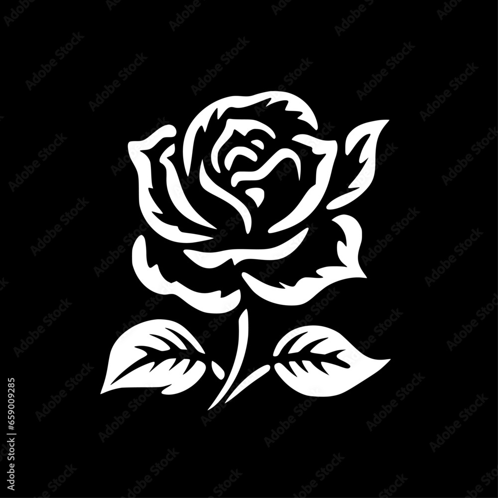 Flower - Minimalist and Flat Logo - Vector illustration Flower - Minimalist and Flat Logo - Vector illustration