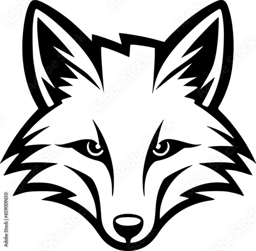 Fox - Minimalist and Flat Logo - Vector illustration