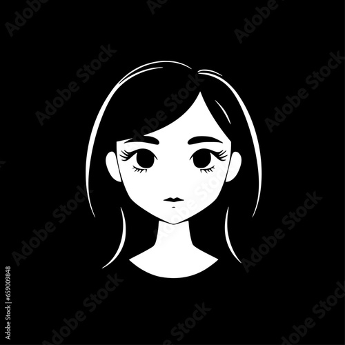 Girl - High Quality Vector Logo - Vector illustration ideal for T-shirt graphic