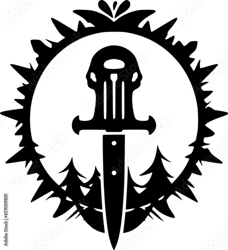 Gothic | Black and White Vector illustration