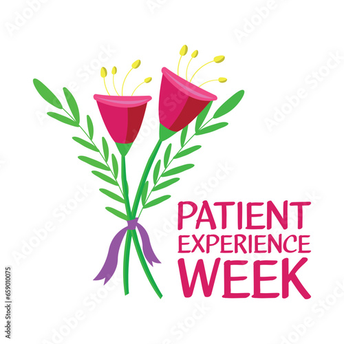 Patient Experience Week. Design suitable for greeting card poster and banner