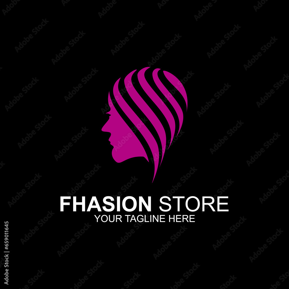 Beautiful woman face logo design template. Hair, girl, natural symbol. Abstract design concept for beauty salon, massage, magazine, cosmetics and spa, etc. Premium vector icon. Beautiful woman face logo design template. Hair, girl, natural symbol. Abstract design concept for beauty salon, massage, magazine, cosmetics and spa, etc. Premium vector icon.