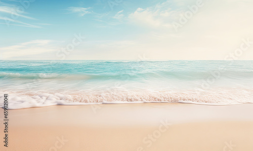 Breathtaking coastal scene with turquoise waters meeting golden sands.
