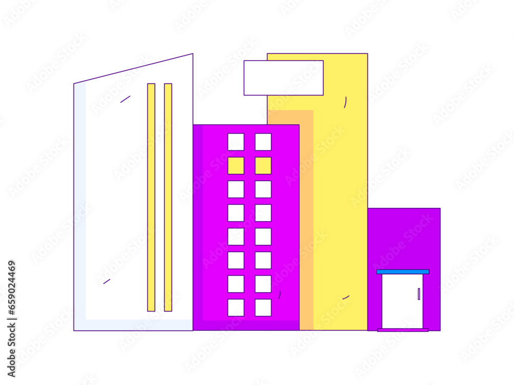 House building vector concept operation hand drawn illustration House building vector concept operation hand drawn illustration
