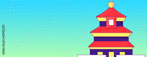 House building vector concept operation hand drawn illustration