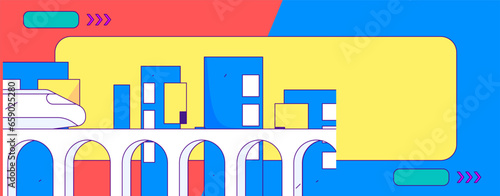 House building vector concept operation hand drawn illustration