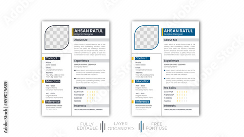 Clean and Contemporary Portfolio CV