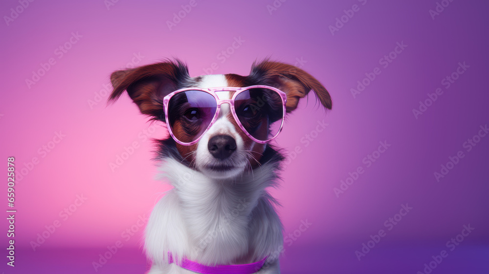 Adorable Dog Wearing Sunglasses Adorable Dog Wearing Sunglasses