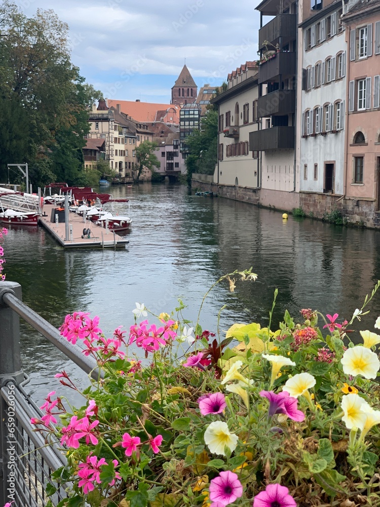 Covered Bridges and river Ill in Strasbourg