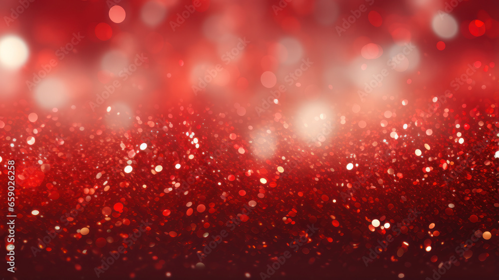 Elegant Red Sparkling Holiday Backdrop