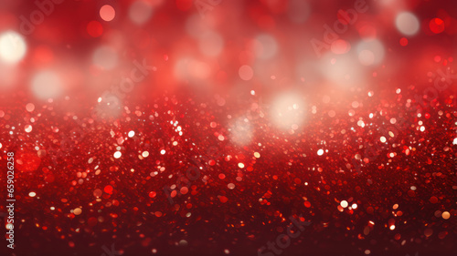 Elegant Red Sparkling Holiday Backdrop