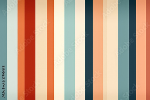 Abstract modern geometric background with retro vintage 70s style stripes lines 