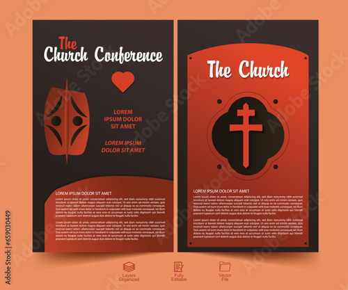 Church flyer design template and professional flyer design, Church flyer, church conference photo