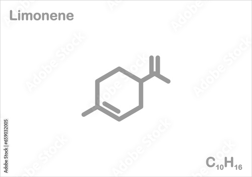 Limonene. Simplified structural formula. 