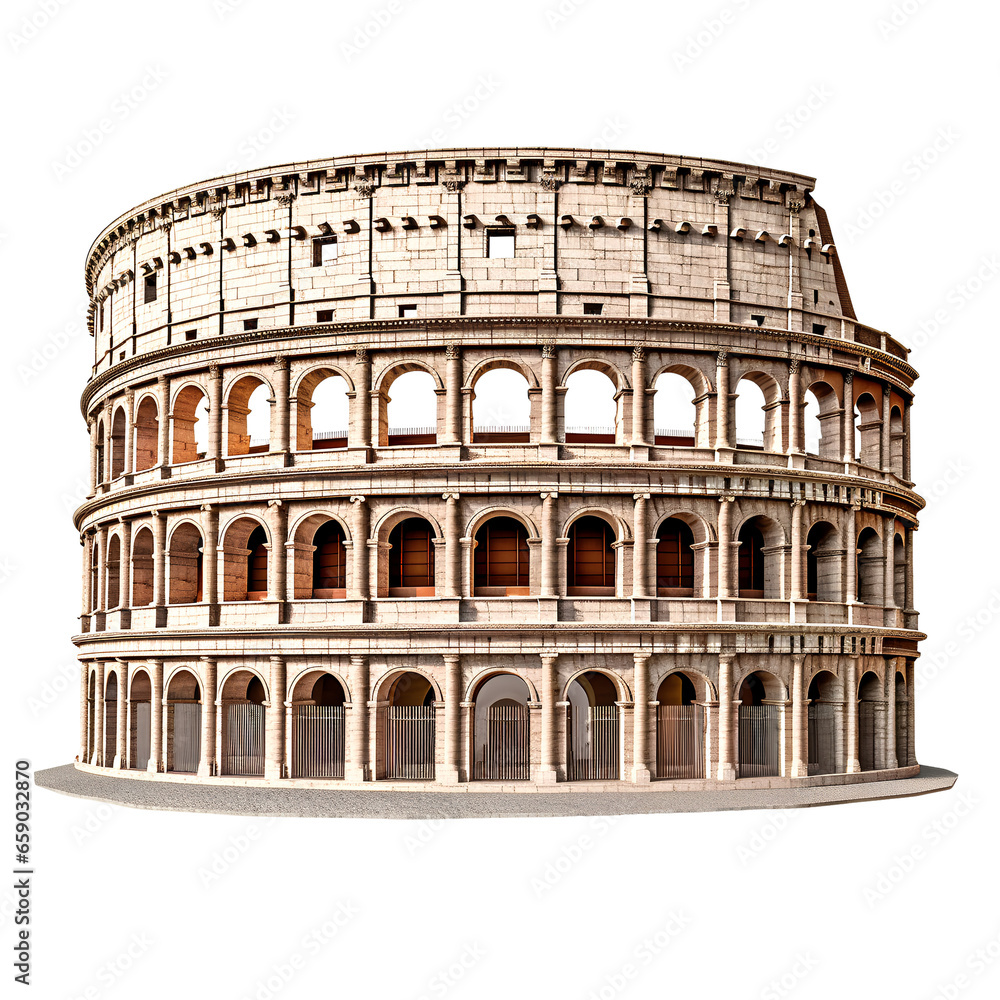 colosseum isolated on white