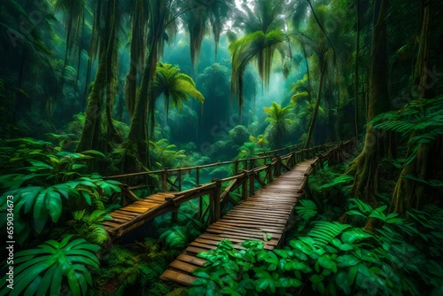 tropical forest in the jungle