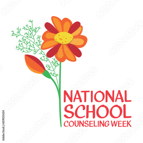Vector illustration on the theme of National School Counseling Week