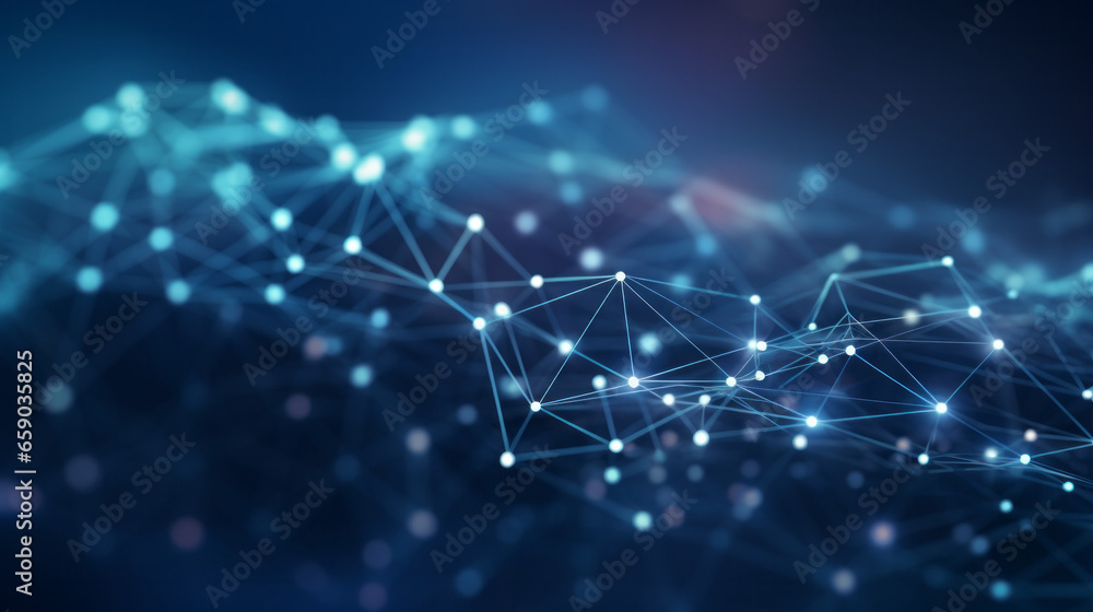 Abstract network information web science technology data center fiber optic cable 5G connection future light digital - obrazy, fototapety, plakaty 