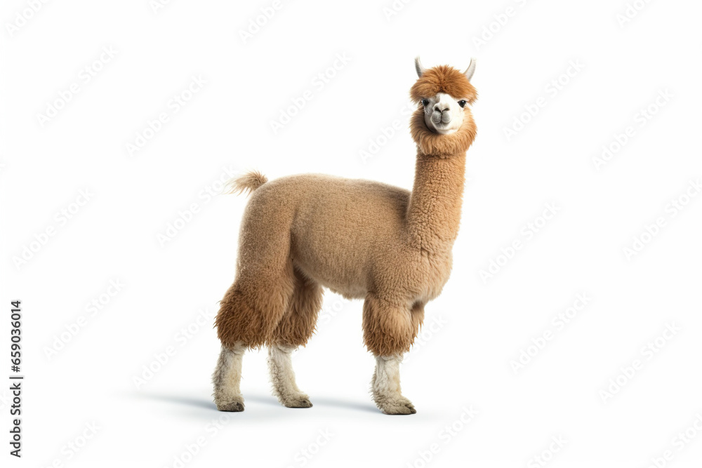 Portrait of a Graceful Alpaca