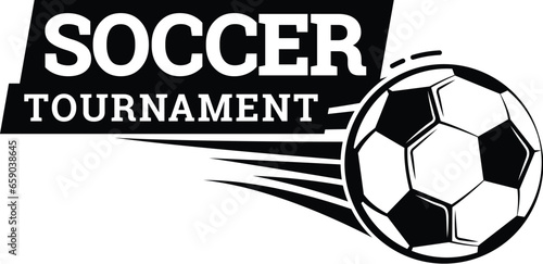 Soccer ball football tournament icons. Symbol or emblem. vector illustration