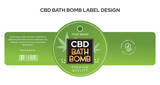 CBD Bath bomb label design, high quality editable vector file pure and natural cannabis hemp oil soap packaging design, spa and aromatherapy, handmade cosmetic soap label packaging design