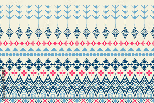 Ethnic boho seamless pattern. Tribal pattern. Folk motif. Textile rapport.