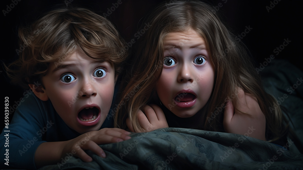 Picture depicting a fearful child. Picture depicting a fearful child.