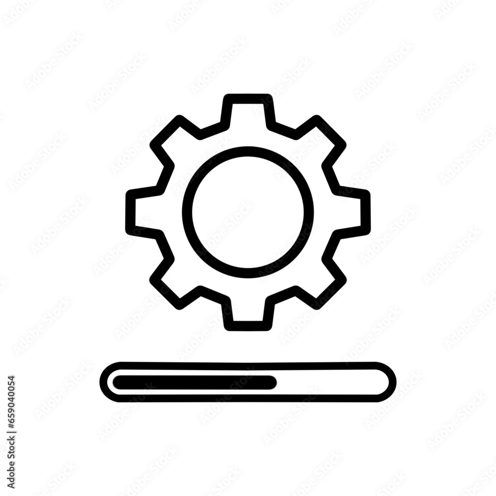 update system line icon vector update system line icon vector