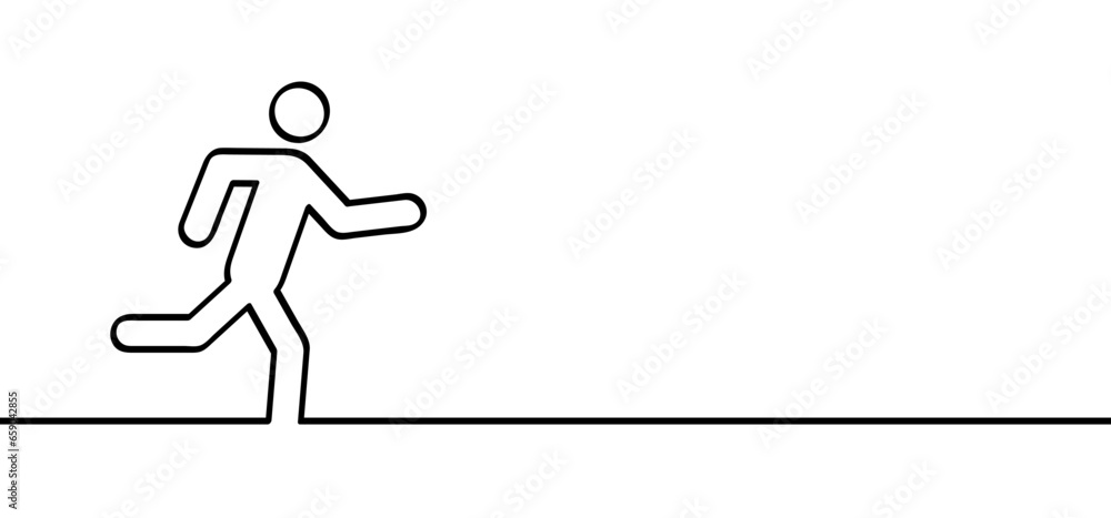 Cartoon businessman run line icon. Fast, hurry, belated for work or school. Person running sign. For be lated. cartoon running stickman or run stick figure man. Summer sports. Sport training route. Cartoon businessman run line icon. Fast, hurry, belated for work or school. Person running sign. For be lated. cartoon running stickman or run stick figure man. Summer sports. Sport training route.