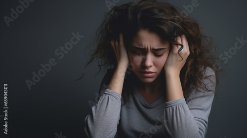 Woman with depression photography