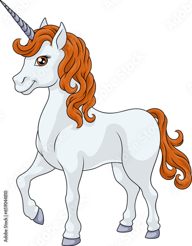 A Unicorn horse with horn c...