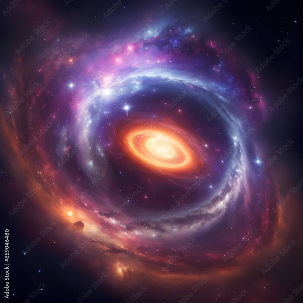 Obraz premium space galaxy background