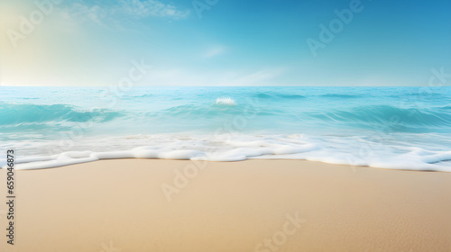 Beautiful beach with blue sky and clouds, texture background