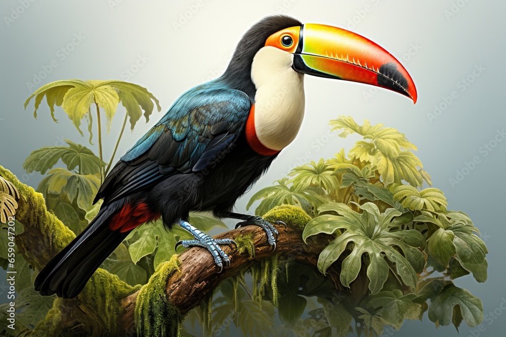Obraz premium toucan on a branch