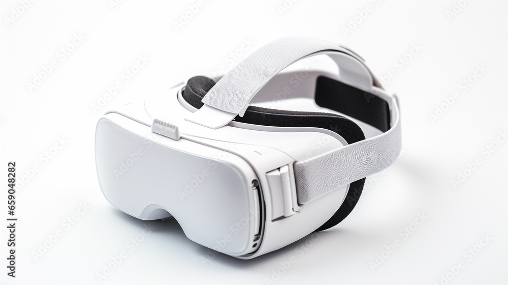 VR or Virtual reality headset isolated on a white background. VR or Virtual reality headset isolated on a white background.