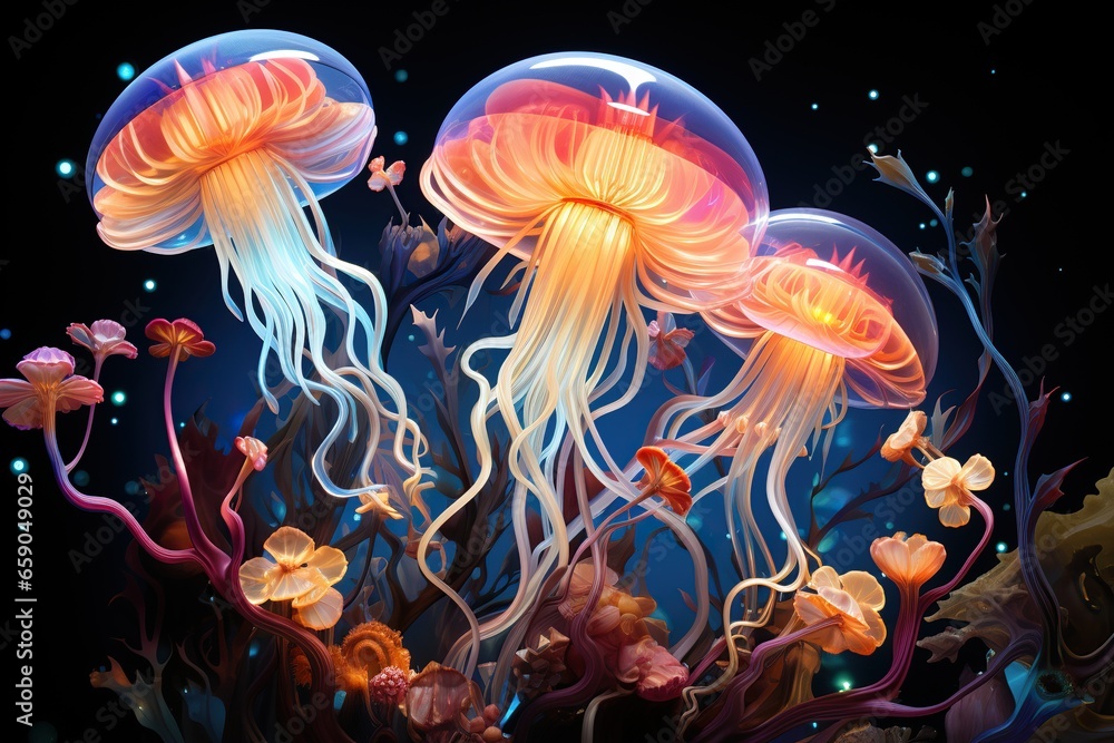 jellyfish in aquarium jellyfish in aquarium