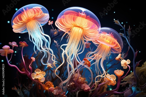 jellyfish in aquarium © Man888