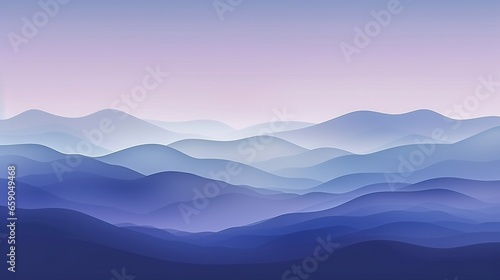 Abstract moutain landscape in shades of blue and pink wallpaper background illustration