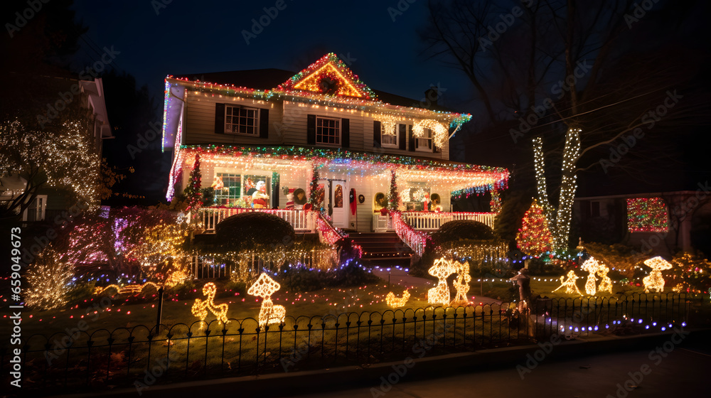Fototapeta premium Beautiful christmas illustration