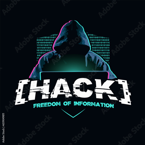 Hacker vector illustration