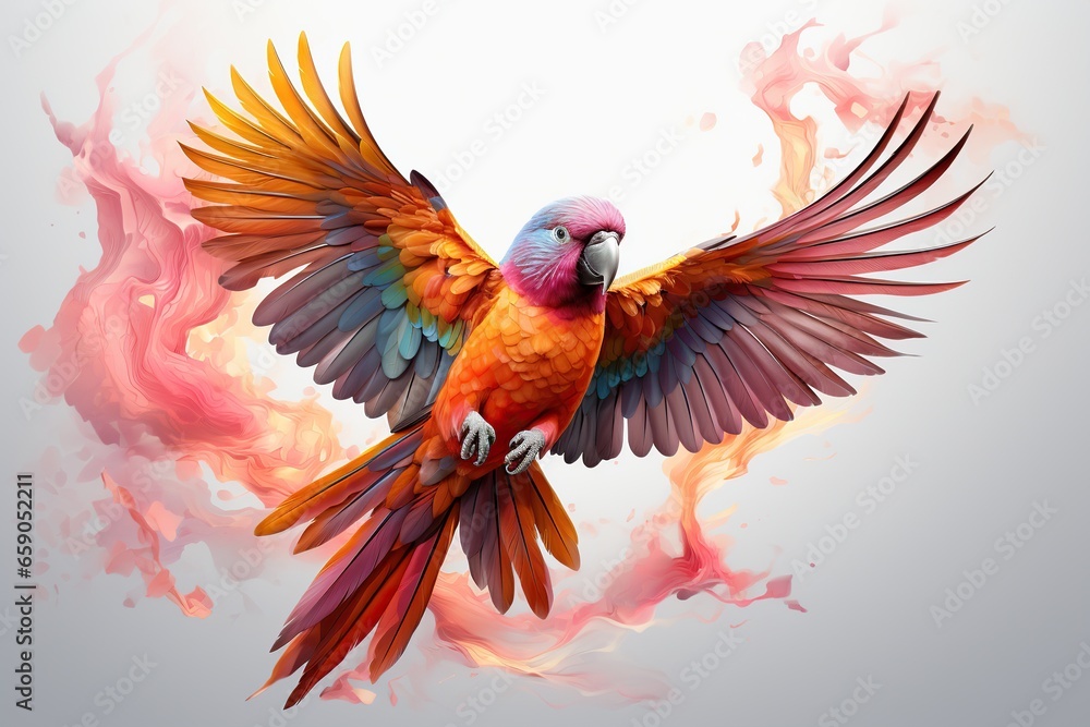 Fototapeta premium hummingbird and flower