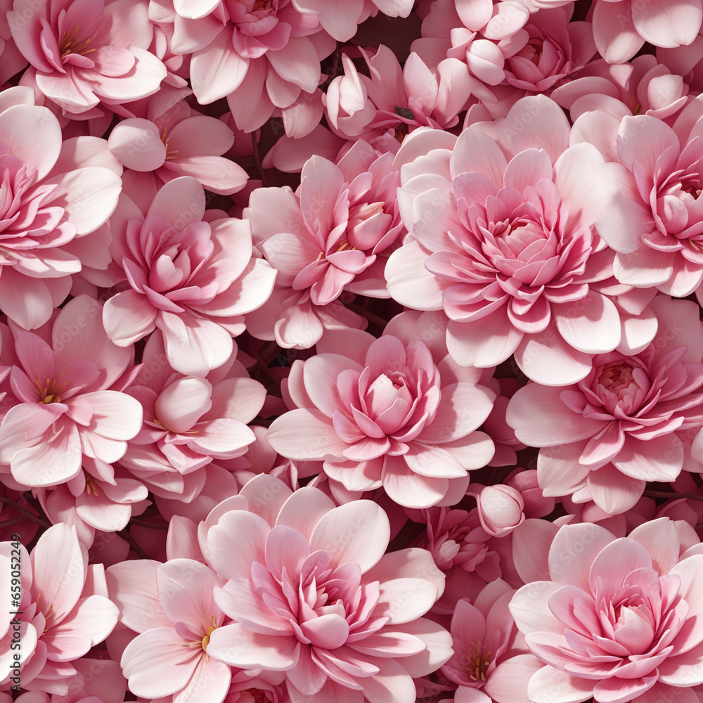 Pink 3D High Detailed Flowers Seamless Pattern Colorful Digital Background Floral Design - ai generated Pink 3D High Detailed Flowers Seamless Pattern Colorful Digital Background Floral Design - ai generated