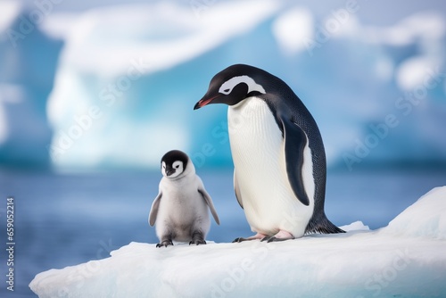 mother penguin with her chick © urdialex